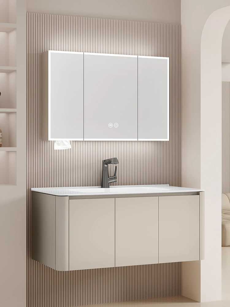 Bathroom honeycomb aluminum plate bathroom cabinet, ceramic integrated basin, wash basin, cabinet combination, bathroom sink