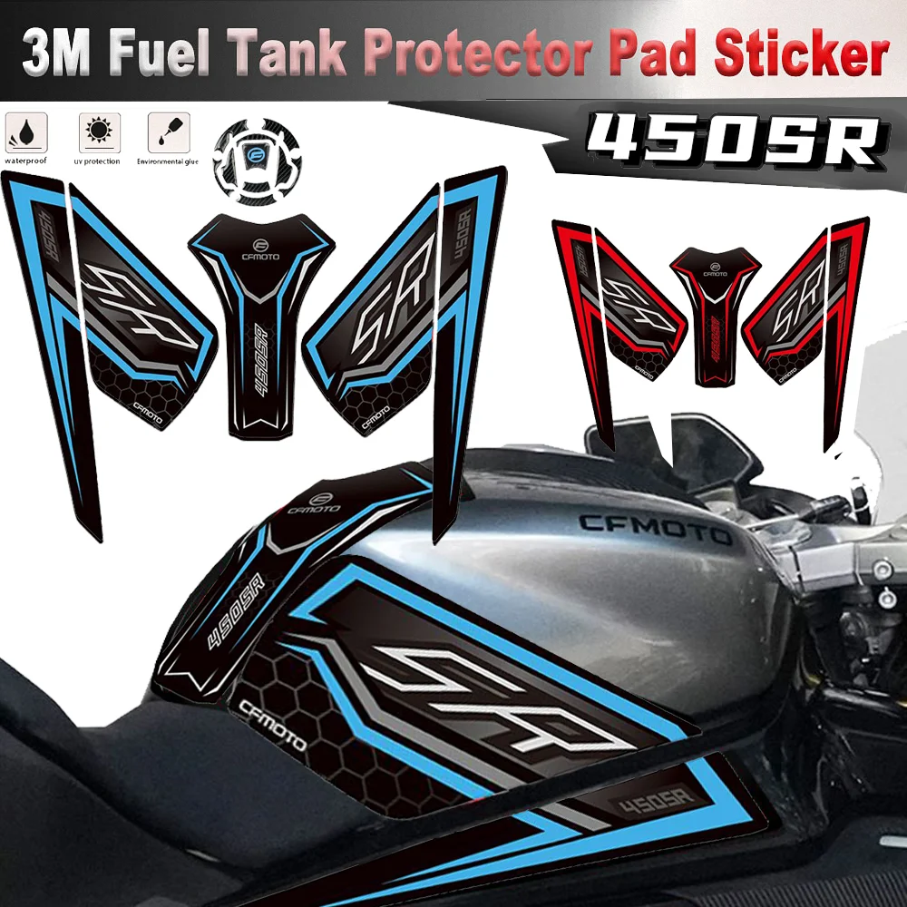 

For CF MOTO 450SR Tank Pad Cover Sticker Motorcycle Accessories Fueltank Protector Side Fairing Decal CFMOTO SR SS SRS 450SS 450