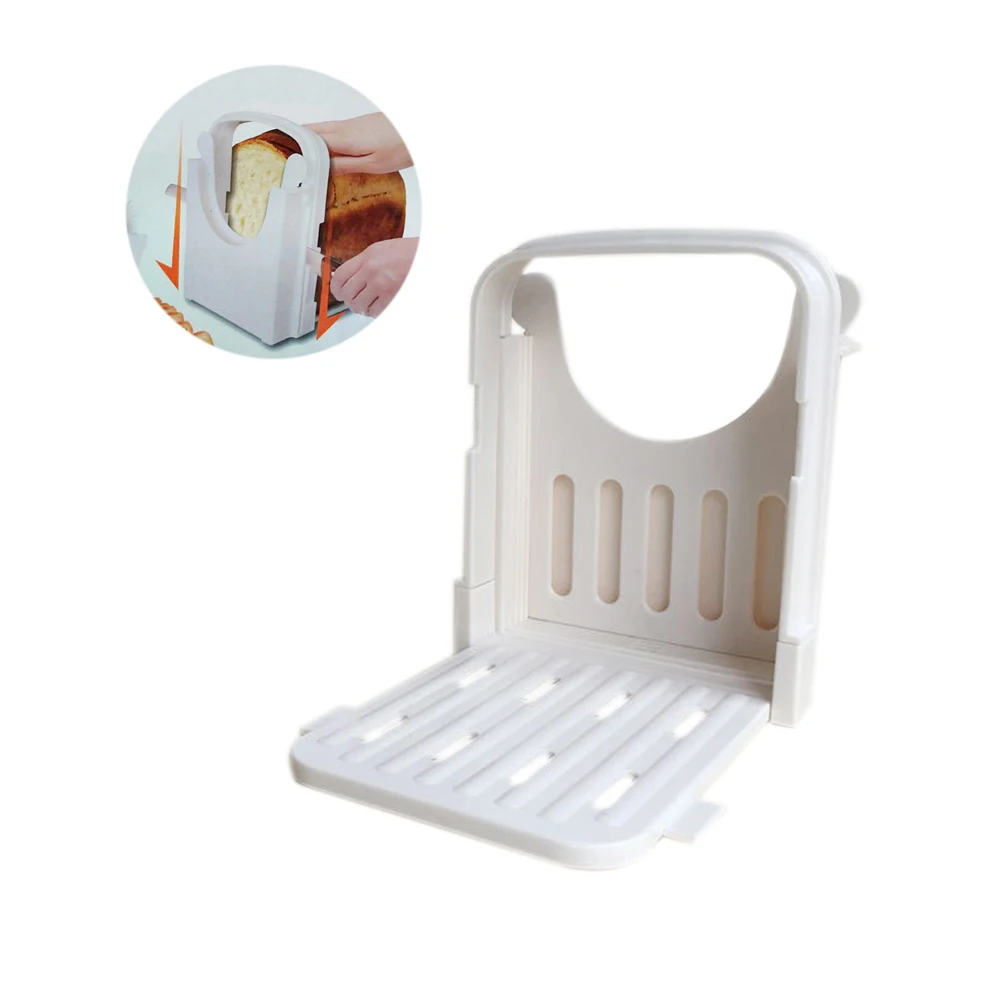 

Bread Toast Slicer Cutting Guide Folding Loaf Sandwich Bread Maker Slice Mold for Home Kitchen