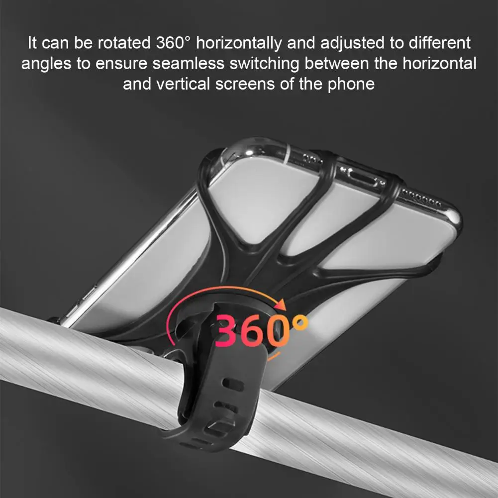 Cell Phone Holder Universal 360-degree Rotating Bike Phone Holder with Anti-shake High Stability Bicycle for Smartphones