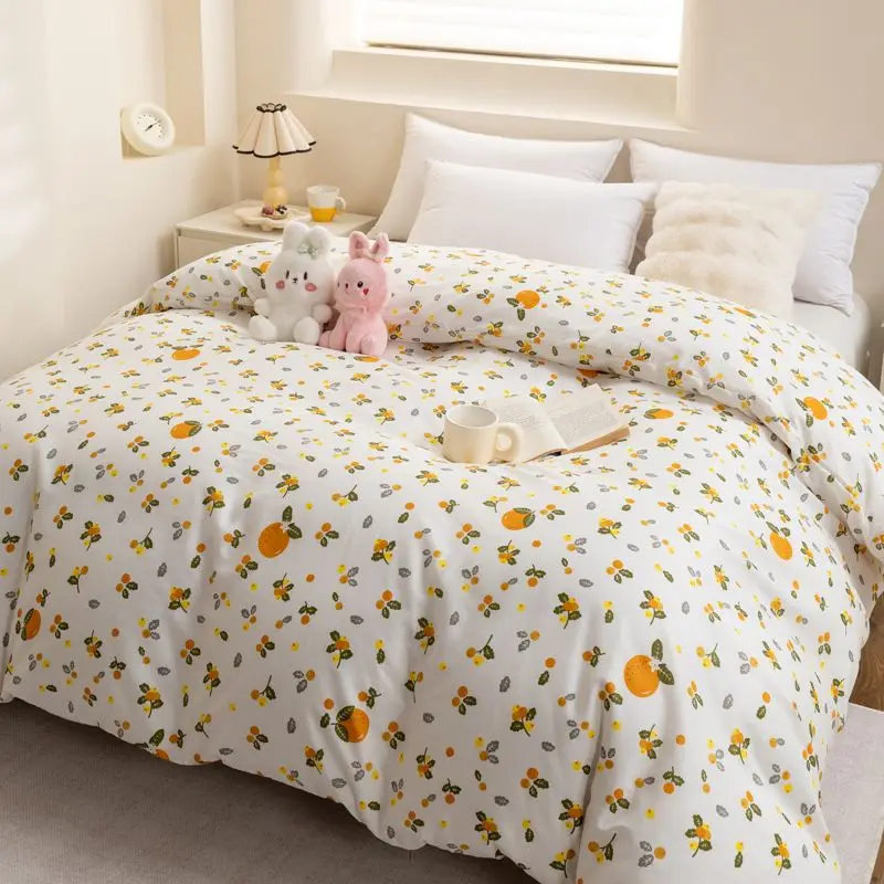 Single/large Duvet Cover 180x200cm Soft, Breathable and Comfortable, Convenient for Students and Adults To Take Care Of