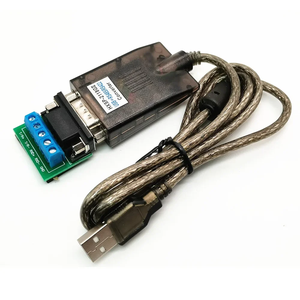 Industrial USB to RS422 RS485 Serial Port Converter Adapter Cable DB9 Male FTDI Chip Supports Windows 10 8 7 XP and Mac OS