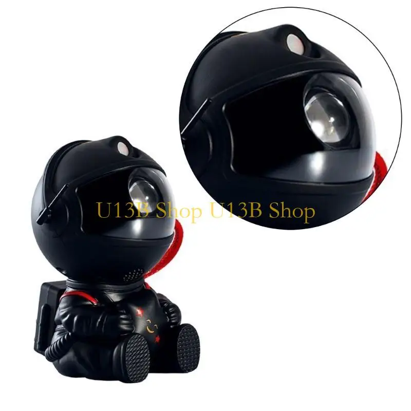U13B 360°回転宇宙飛行士プロジェクターライトギター/星の手元にあるポータブルリモートコントロールナイトランプベッドルーム装飾用
