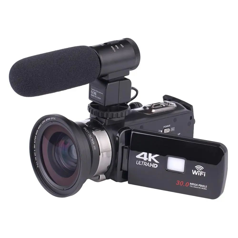 3.0 Inch Mini Camcorders Camera Digital Portable 24MP CMOS 16x Digital Zoom Vlog F8 Remote Control HD 1080p VCR