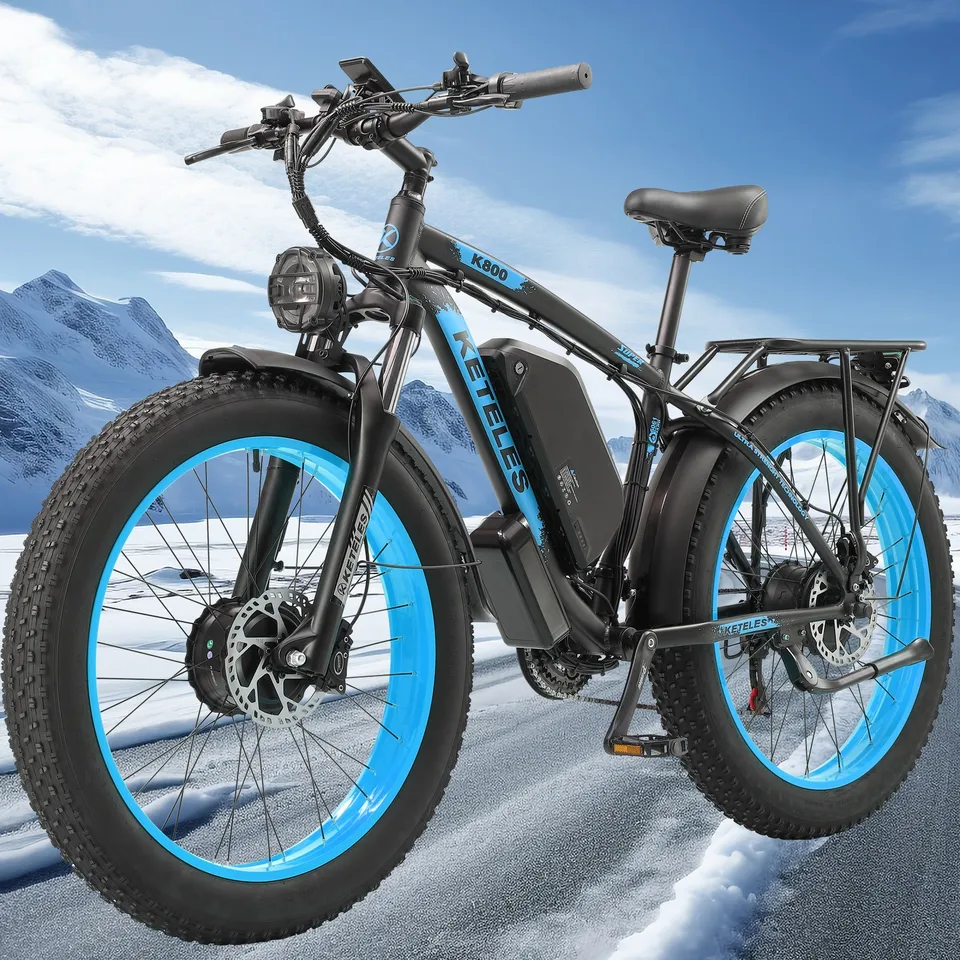 4000W Dual Motor K800 Electric Bike 26" Fat Tire E-Bike 48V/23Ah for Adults image 3
