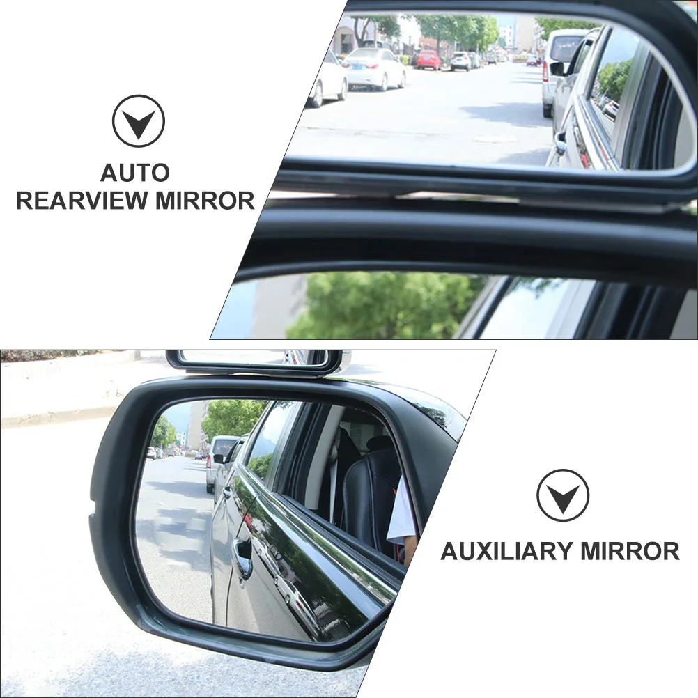 

3Pcs Vehicle Rearview Mirror Adjustable Wide Angle Easy Installation Good Experience Blind Spot Mirror Car Accessories