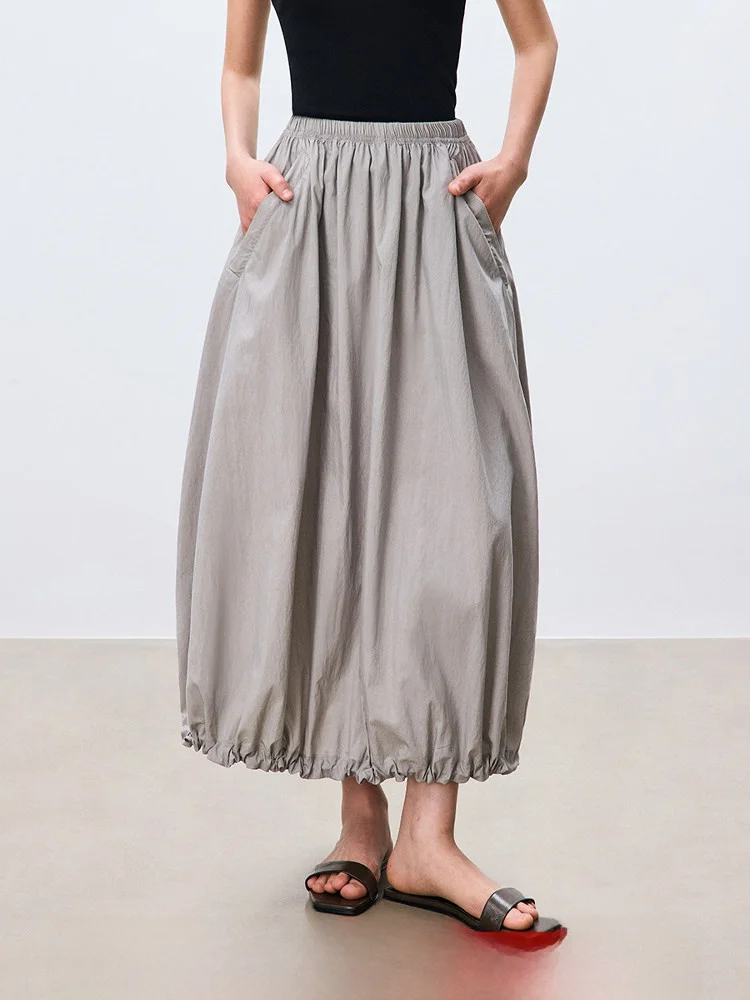 

Новая женская летняя юбка We Light с высокой талией, эластичным поясом и оборками, стройнящая, цветная, для повседневной носки