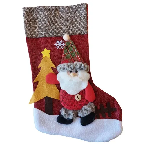 Orca Ornament New Year Pine Tree and Fireplace Decor Luxury Gift Socks (Santa Claus Embossed)