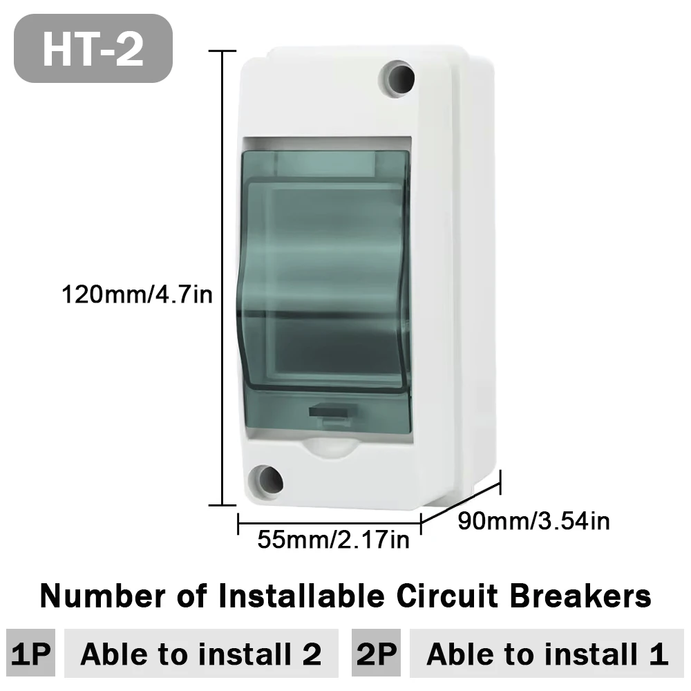 EARU Nieuwe HT 2/5/8/12/15/18/24-weg aansluitdoos PC plastic buiten elektrische IP65 waterdichte stofdichte verdeelkast
