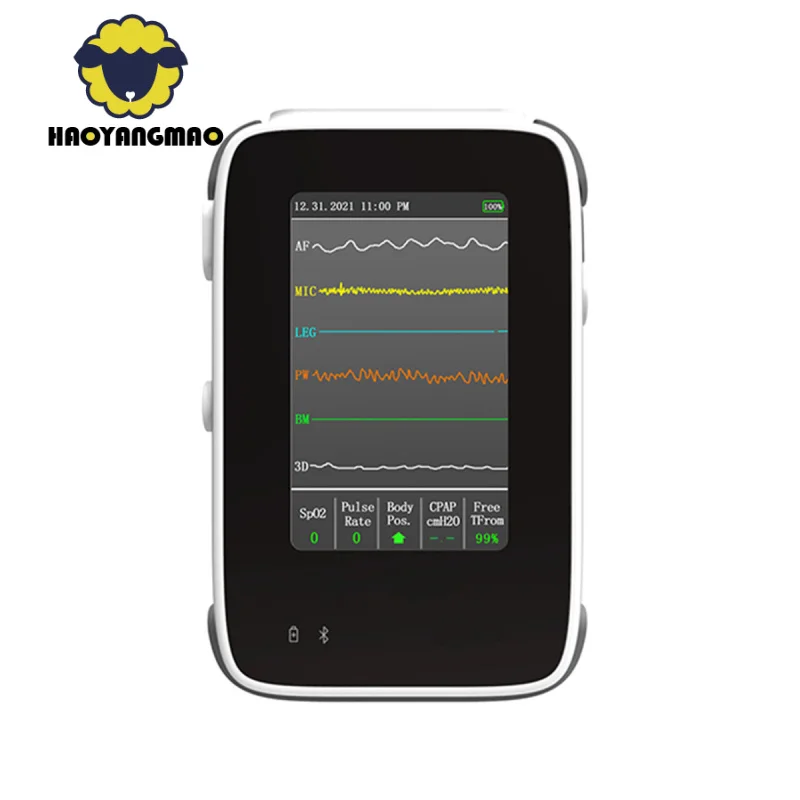 

Portable Full Polysomnography Device Ambulatory Monitoring Machine for Sleep Disorder Diagnosis