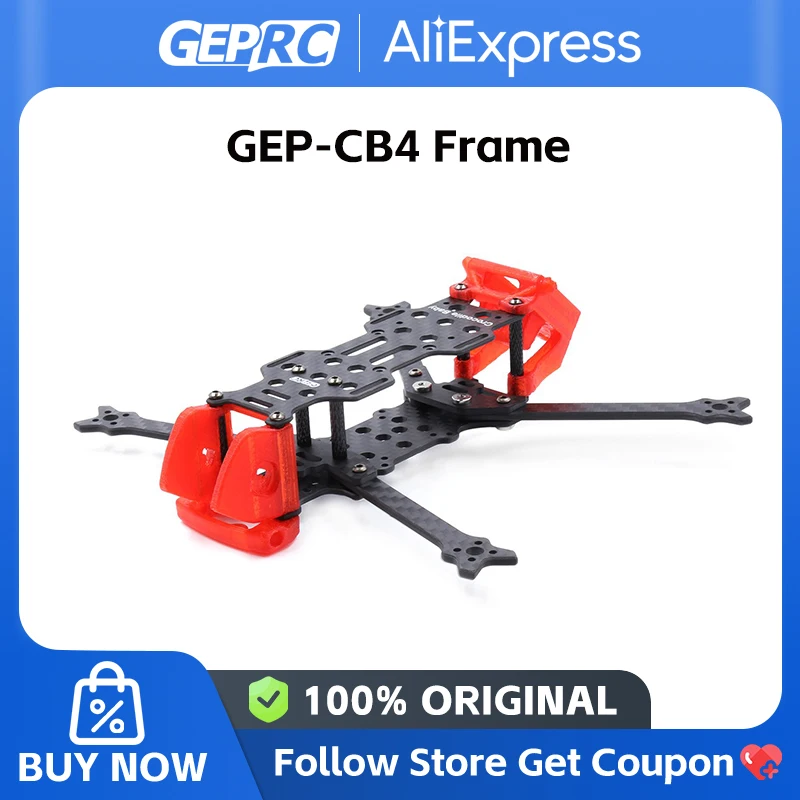 GEPRC GEP-CB4 Frame Suitable For Crocodile Baby 4 Drone Carbon Fiber Frame For RC FPV Quadcopter Replacement Accessories Parts