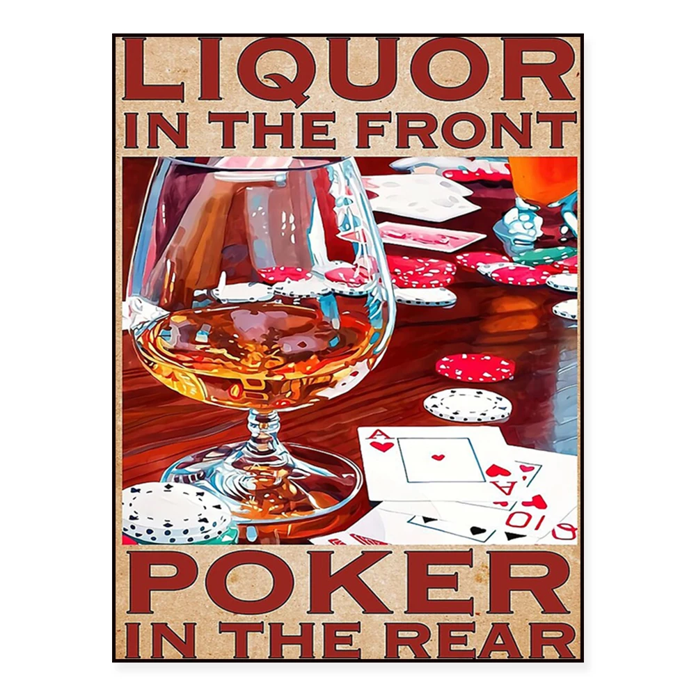poker-wine-front-print-wall-art-home-decor-posters-tema-de-jogos-copias-em-tela-sem-moldura