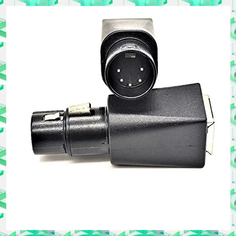 

FIZP 1Pair DMX To RJ45 Connector RJ45 Ethernet To 5 Pin XLR DMX Female & Male Adapter For Audio Video, Easy Install Durable