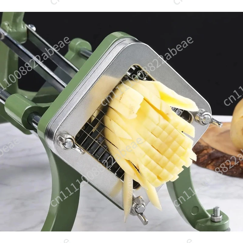 Steel French Fries Potato Strip Cutter Chips Cutting Machine Manual Potatoes Slicer Hand Push Vegetable Fruit Chopper