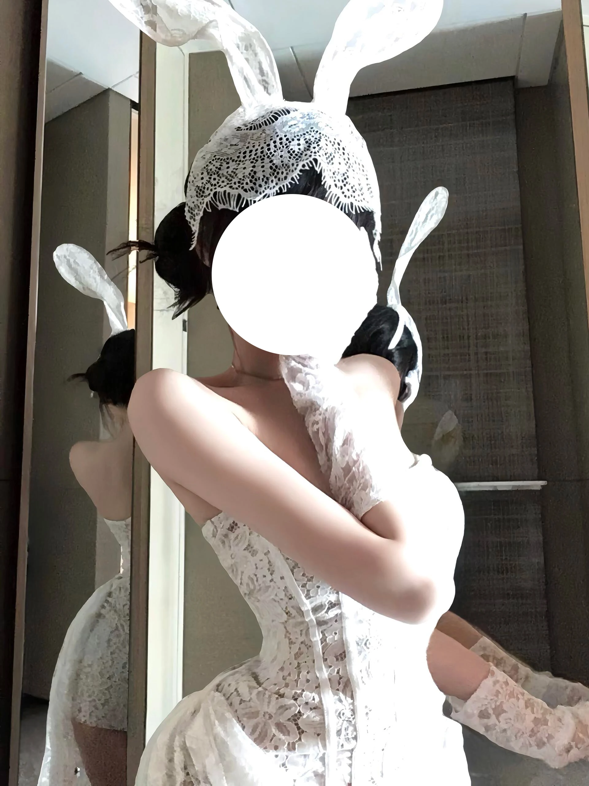 

Сексуальный Хэллоуин Косплей Кролик Девушка Кружева Dr White Pure Desire Faion Set Взрослый Женский No Sve Голова на каблуке Sle