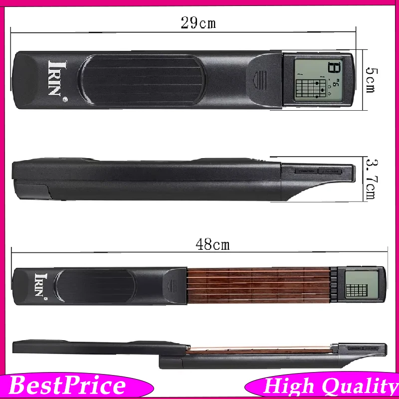 IRIN Portable 6-Fret Guitar Finger Trainer Guitar Practice Tool 6 Strings Guitar Chord Trainer Accessory Beginner