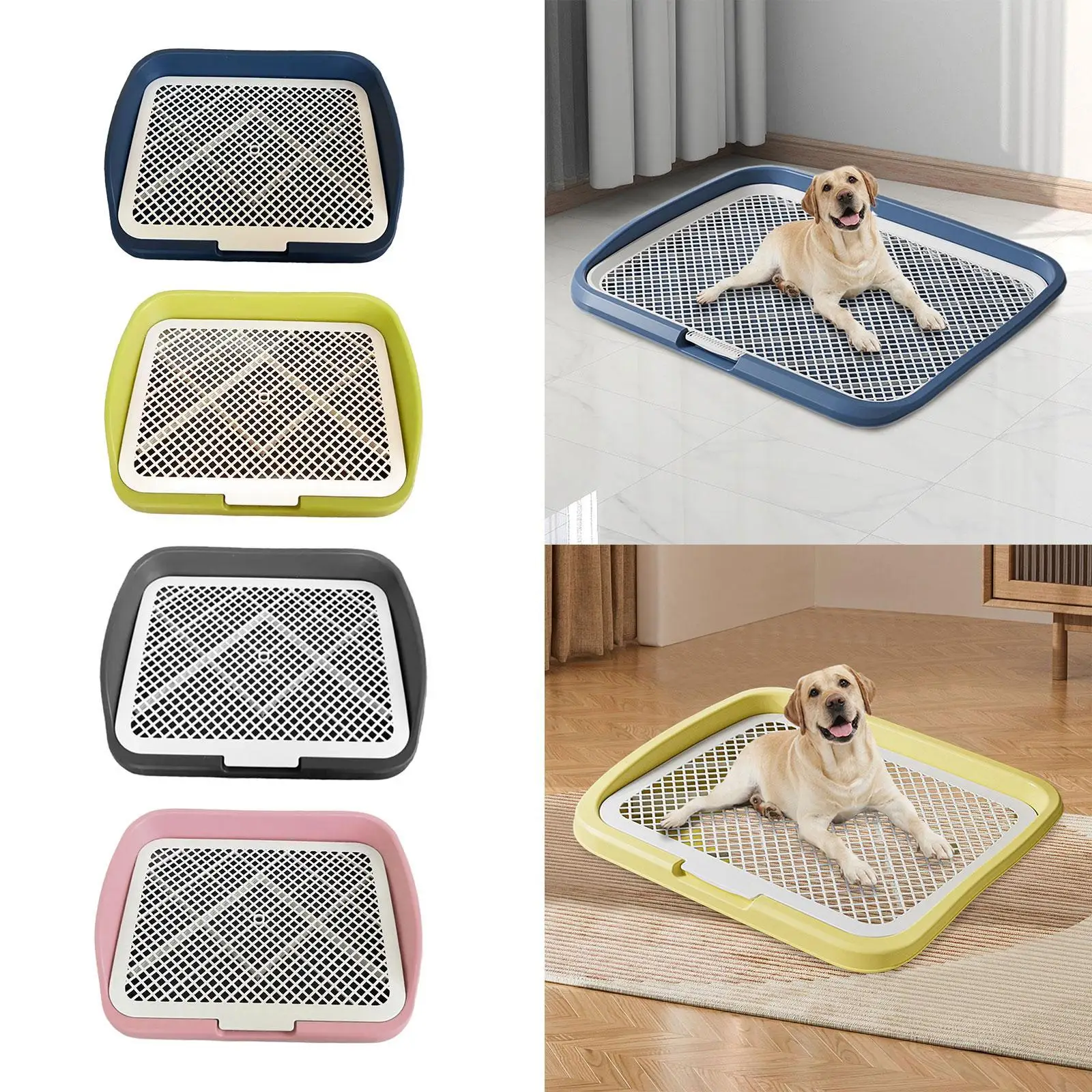 Dog Potty Pan Toilet Tray Removable Pee Holder Nonslip Puppy Training Pad for Home Apartment Bathroom Supplies view 5