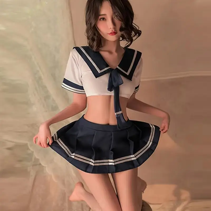 

Сексуальное женское белье, горячая эротическая одежда, нижнее белье Babydoll, женская ночная рубашка, порно платье, костюмы для косплея, студенческая юбка, комплект из двух предметов