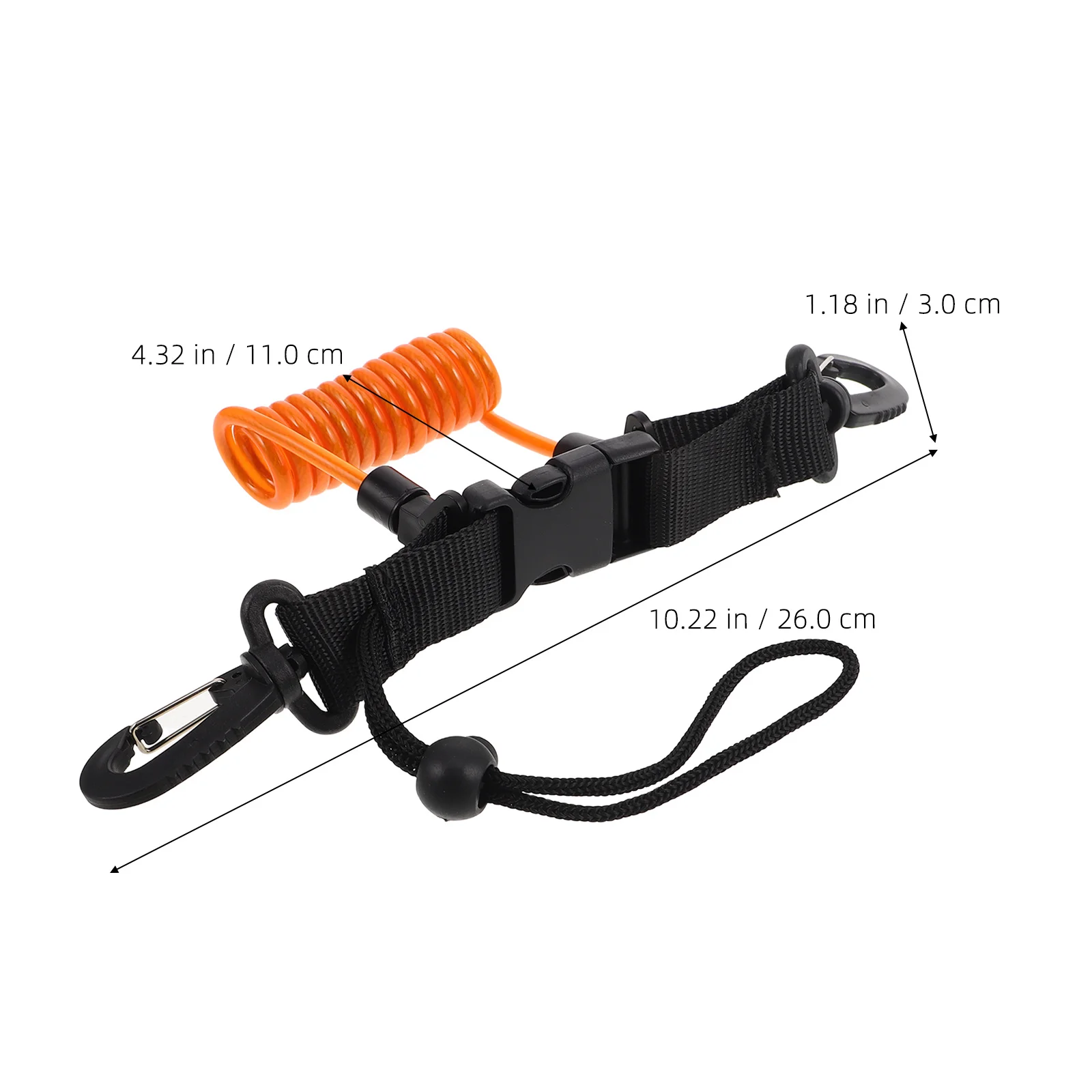 Scuba Diving Camera Handle Rope Elastic Spring Lanyard for Anti Lost Protection Ideal for Underwater Activities and Water Sports