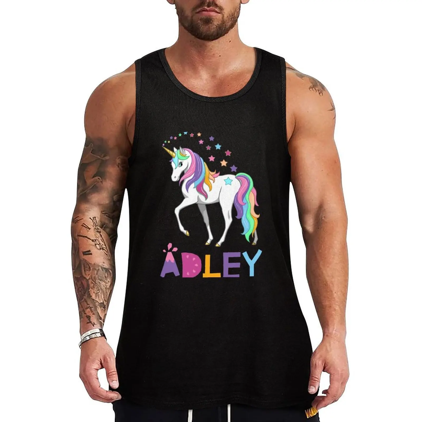 

little adley girl unicorn Tank Top Everyday Basic Tank Top Comfort Cotton Undershirt