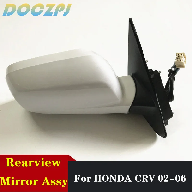 Car Outer Rearview Side Mirror Assy Unpainted Color For HONDA CRV 2002 2003 2004 2005 2006 RD5 RD7