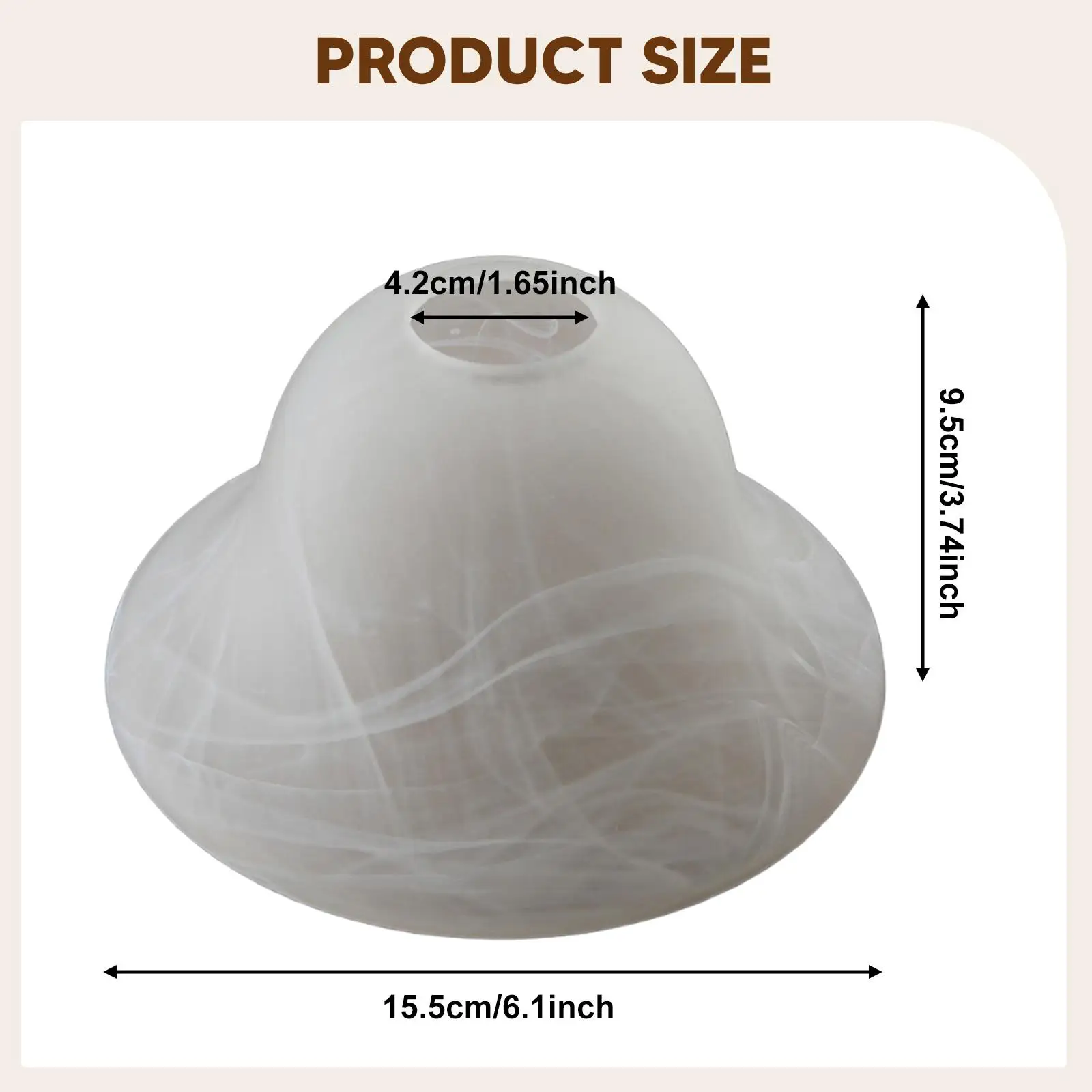 Decorative Glass Lamp Shade Luxury Lampshade Light Cover for Chandelier Bedside Lamp Wall Sconce