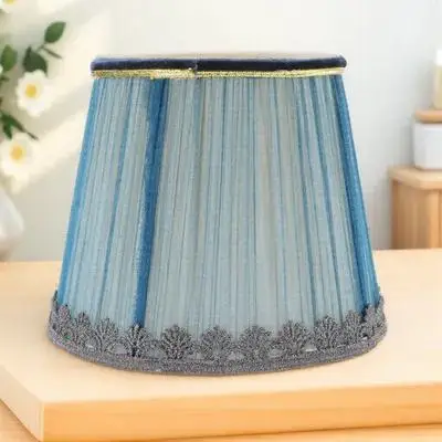 

Шифоновый абажур для лампы, сменный, плиссированный, для декора интерьера, мягкий, романтический свет, аксессуар для домашнего декора, сделай сам