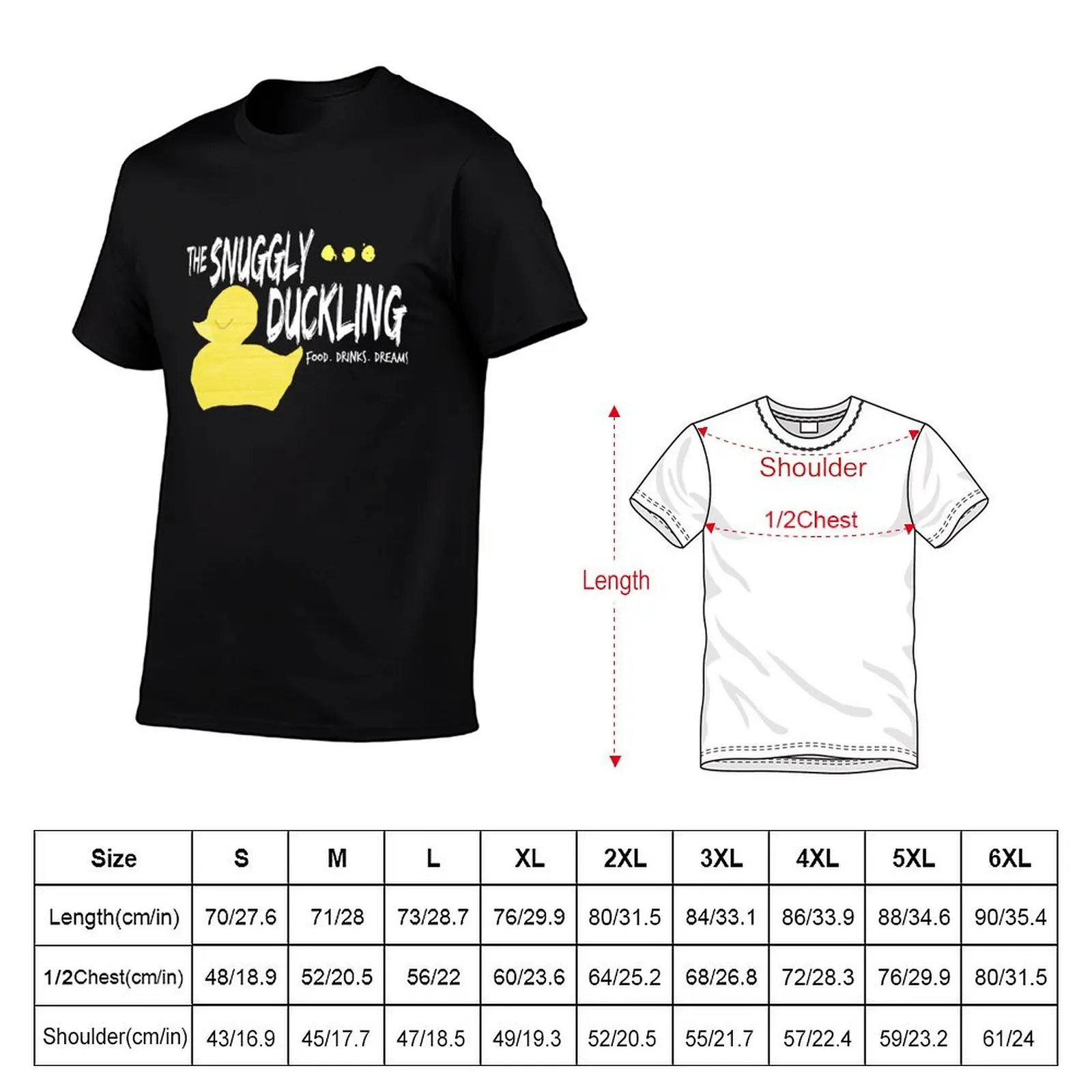 The Snuggly Duckling - WHITE T-Shirt new edition funny meme t-shirts t shirts for men cotton