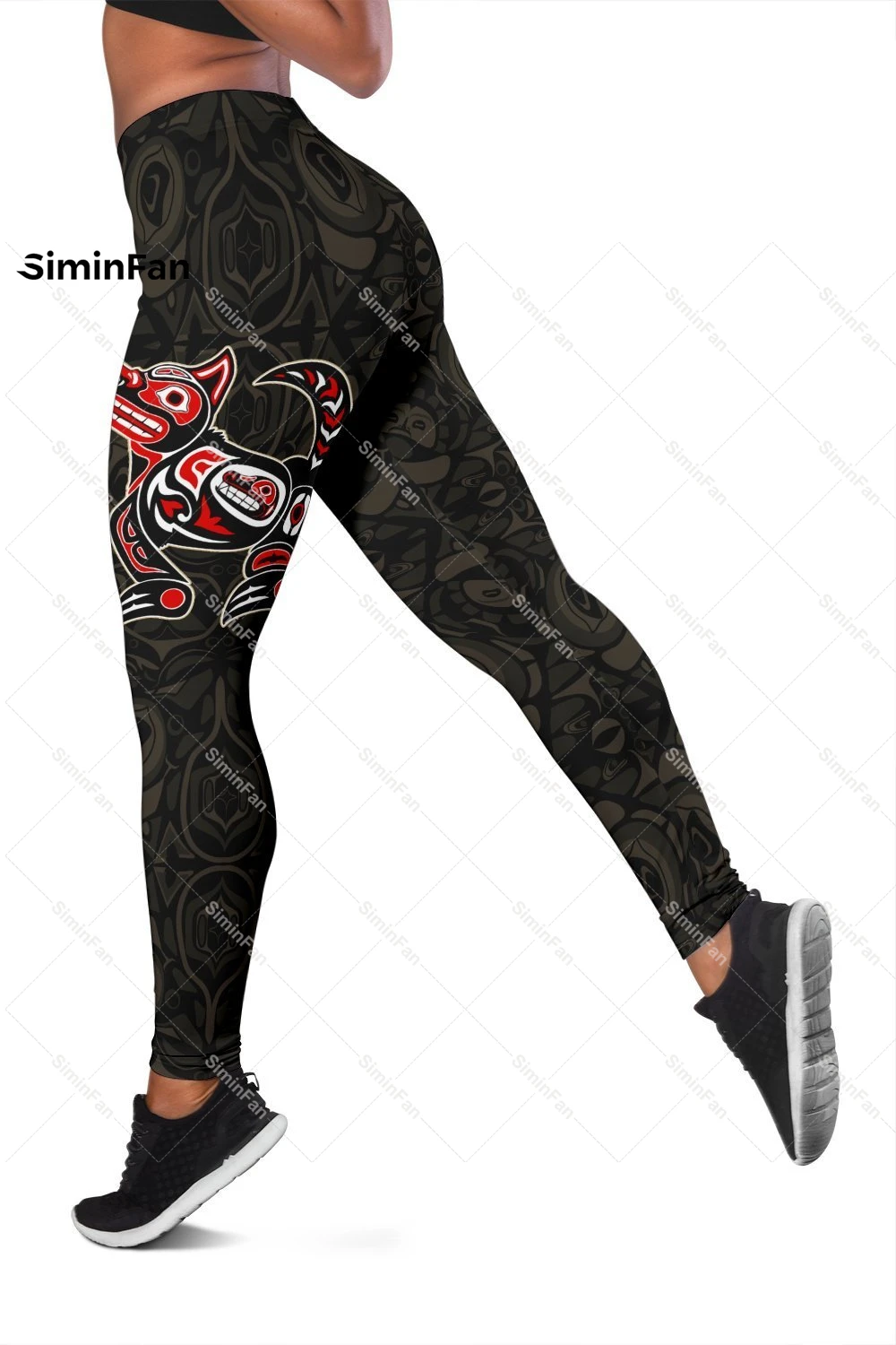 Canada Haida Wolf 3D All Over Printed Women Leggings Summer Casual Sporty Pants Female Outfit Ladies Yoga Trousers Sportswear