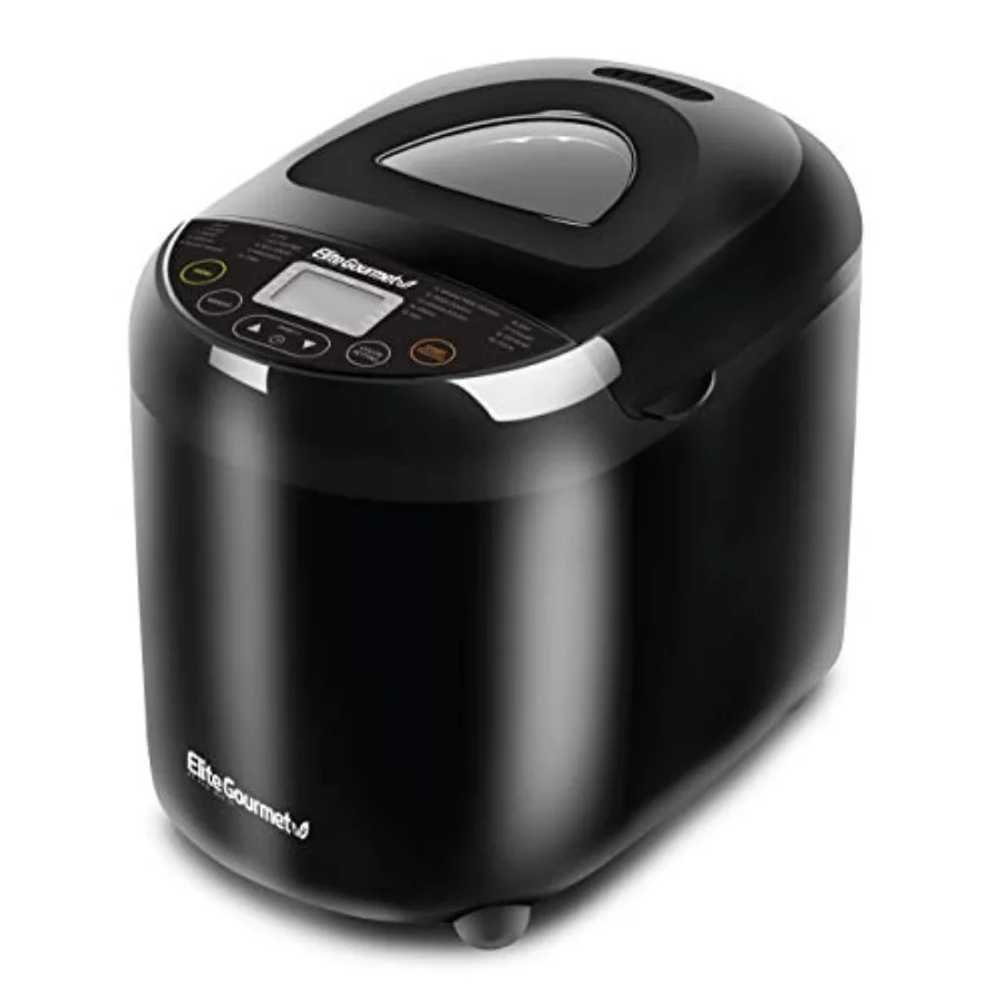 

Programmable Bread Maker for Home Use, Stainless Steel Body, Black, 2 lb Loaf Ccity with 3 Sizes, 19 Presets Including Gluten-F