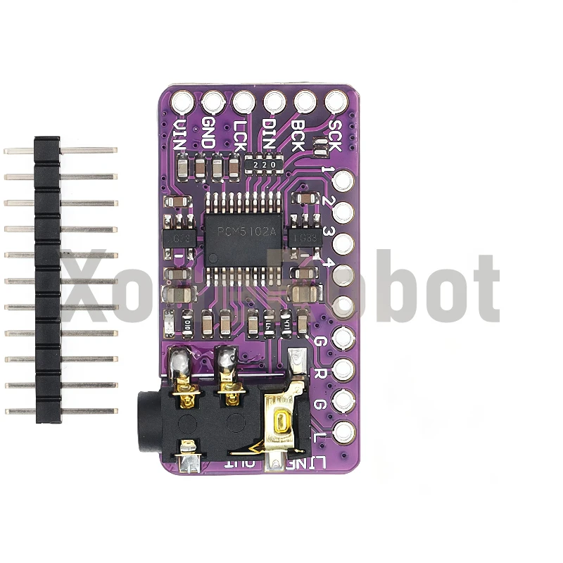 Interfaccia I2S PCM5102A Decodificatore DAC GY-PCM5102 Modulo lettore I2S per scheda formato Raspberry Pi pHAT Scheda audio digitale PCM5102