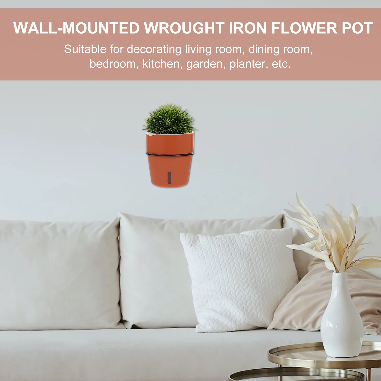 

Wall Hanging Flower Pot Plant Garden Pots Self-watering Plantpots Automatic Hydroponic Mini