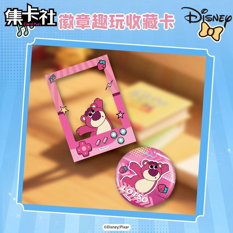 Card.Fun حقيقية ديزني قصة لعبة الطنانة الخفيفة الفراولة الدب شارة متعة اللعب جمع بطاقة لعبة الطرفية بطاقة فلاش هدية #3