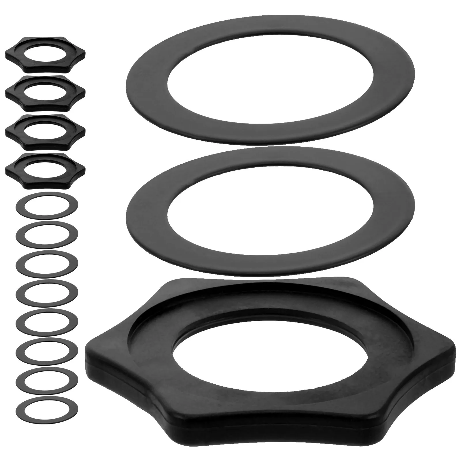 

5Sets Microphone Anti Roll Ring Rubber Replacement for Cordless Mic Stage Ktv Party Conference Performance Use