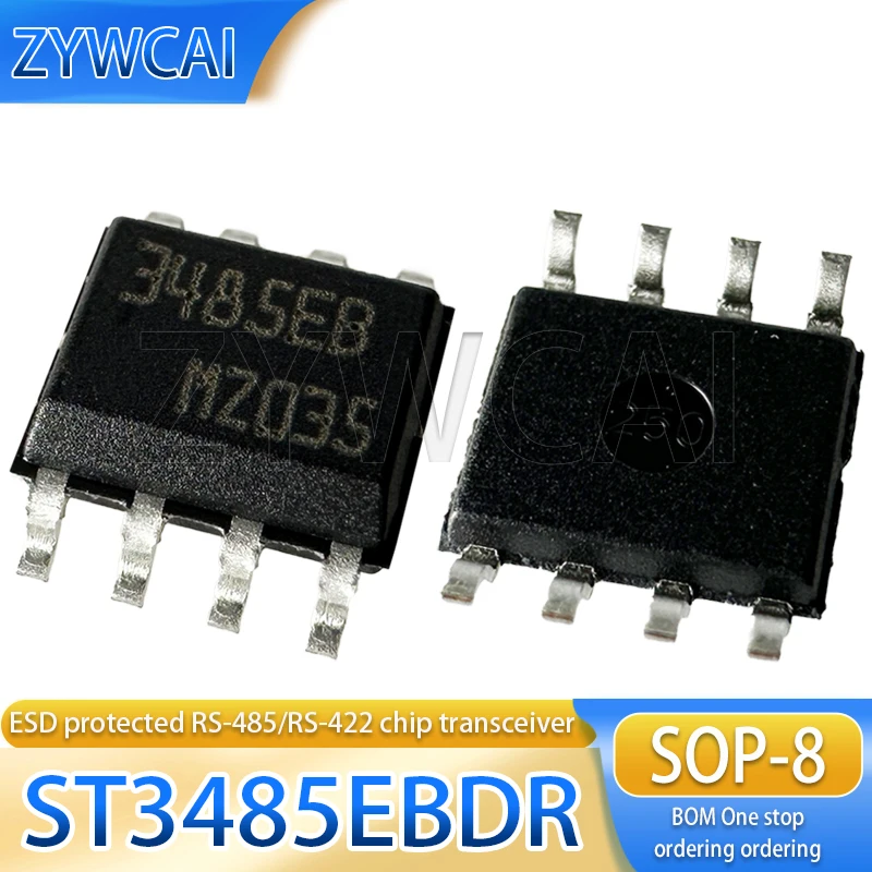 

ST3485EBDR SOP-8 3485EB 5PCS 3.3V power supply RS-485/RS-422 transceiver chip