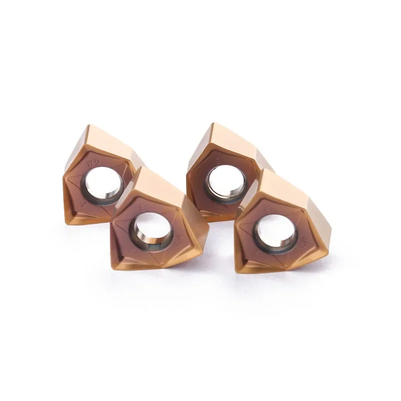 10PCS WNMU080608 Carbide Inserts Double Sided Hexagonal Fast Feed WNMU 080608 Milling Cutter Inserts For MFWN90