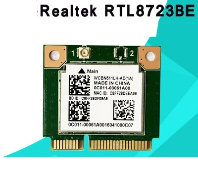 Dla Realtek RTL8723BE Bezprzewodowa karta sieciowa WiFi Bluetooth 4.0 Half MINI PCI-E Wbudowany moduł bezprzewodowej karty sieciowej