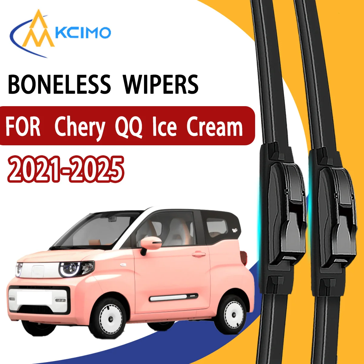 

2Pcs Front Windshield Wiper Blades For Chery QQ Ice Cream 2021-2025 Windscreen Window Car Accessories