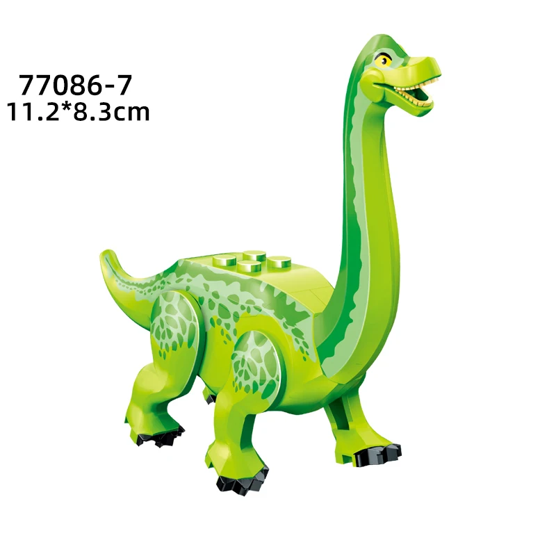 Bloques de construcción de dinosaurio jurásico, juguetes de parque, Compatible con grandes regalos de marca, simulación de animales Rex Raptor