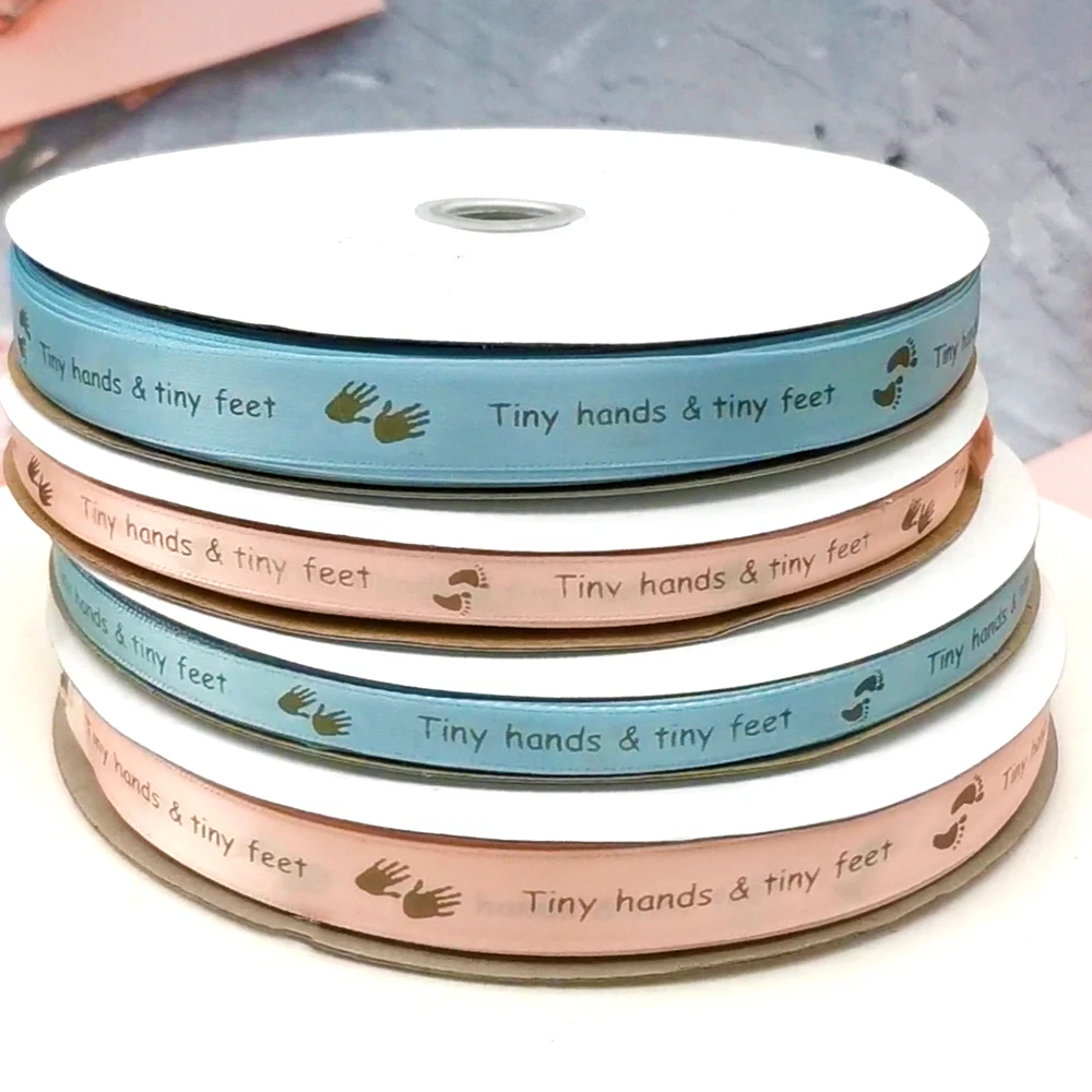 10mm-75mm Custom Printed Ribbon Personal Logo Rubban Giftbox Baking Wrap Wedding Birthday Anniversary Bracelet DIY Bow Making images - 6