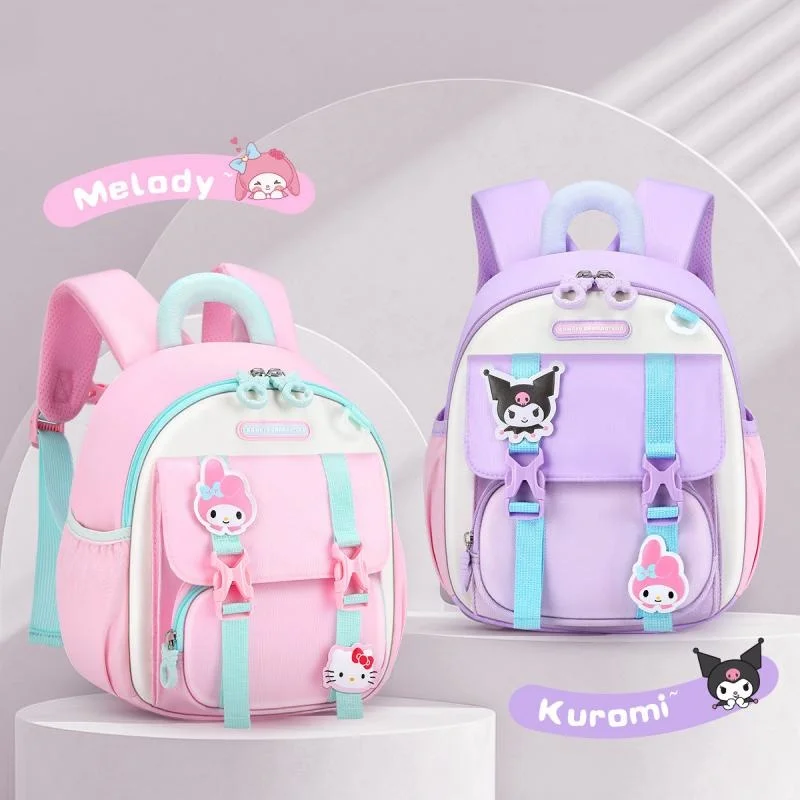 

Miniso Sanrio Backpack Japanese Student Kawaii Kuromi Large Capacity Backpack Children's Cartoon Outdoor Backpack Girl Gift