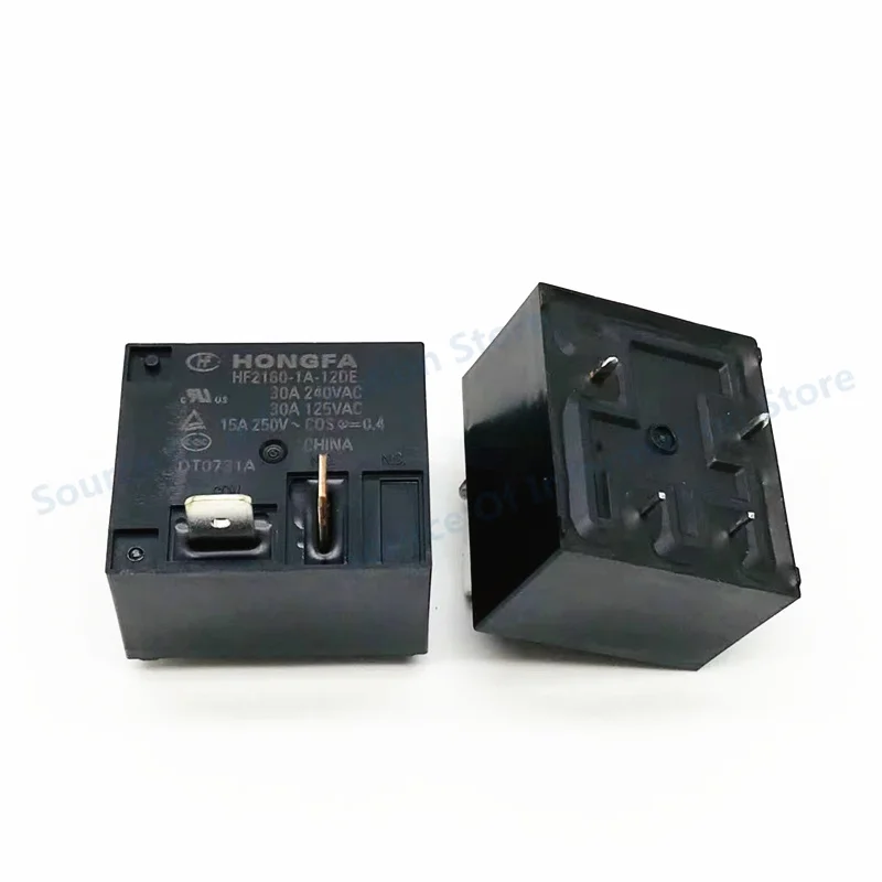 5Pcs HF2160-1A-12DE Relay 12VDC 4Pin 30A 240VAC 100% New