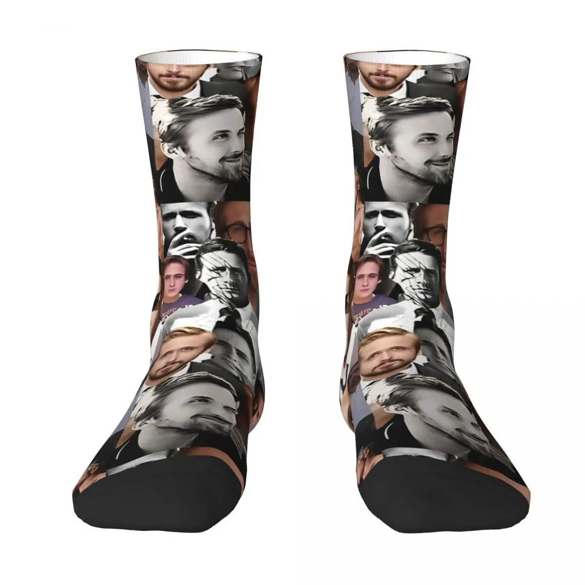 RYAN GOSLING Socks actor Funny Stockings Adults Men Breathable Cycling Socks Spring Design Anti Skid Socks