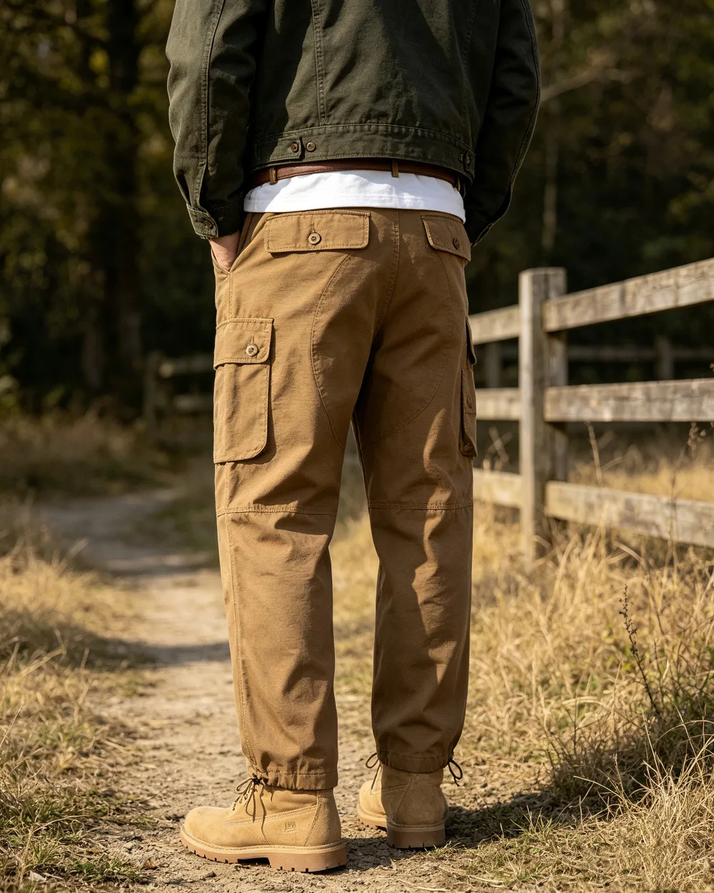 OKONKWO_rip-stop ripstop multi-pocket cargo pants, American military tactical pants, paratrooper pants