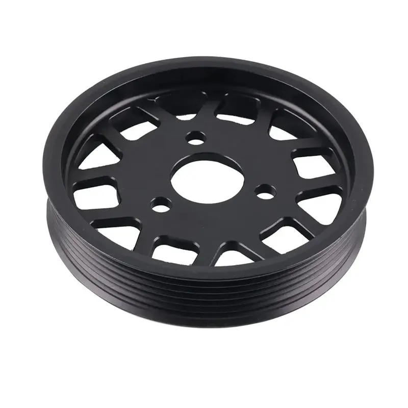 

A82M-Premium For BMW E46 E36 E39 E38 X5 E53 Z3 M52TU M54 Engine Parts- Black Anodized Aluminum Power Steering Pulley
