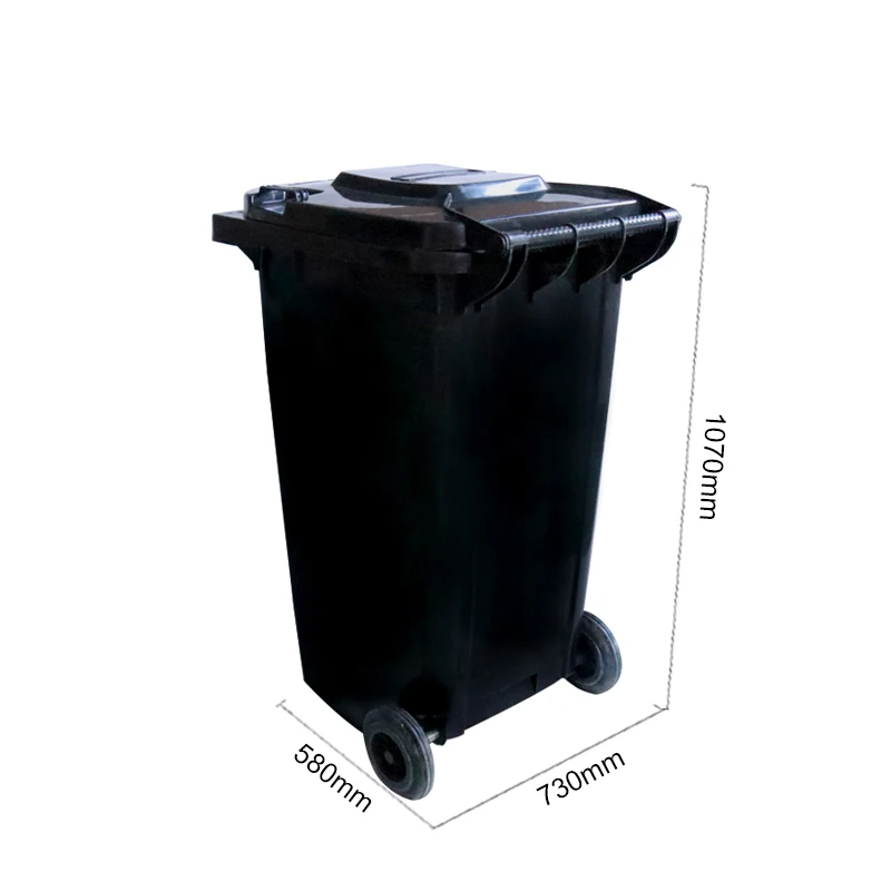 240L Large Plastic Kitchen Trash Can with Wheels Wholesale