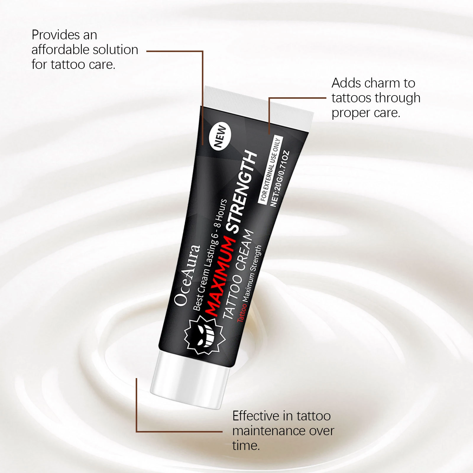 جل مهدئ للعناية اللاحقة بالوشم ومرطب للعناية بالوشم، كريم مغذي للجسم، مستلزمات الوشم للعناية بالوشم الجديد #2