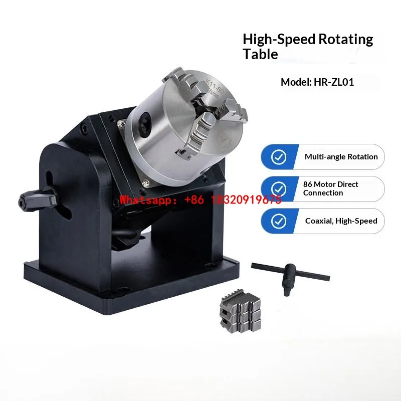 Rotary worktable for marking machines supports on the fly marking precision rotary positioning stage handheld inspection stage
