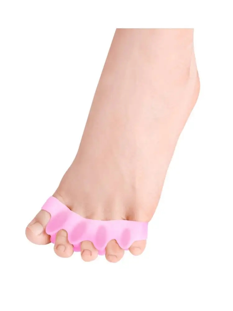 1 paio di Gel di Silicone Thumb valgo Corrector Toe separatori Splitter Protector raddrizza Bunion Callus calli sollievo dal dolore al piede