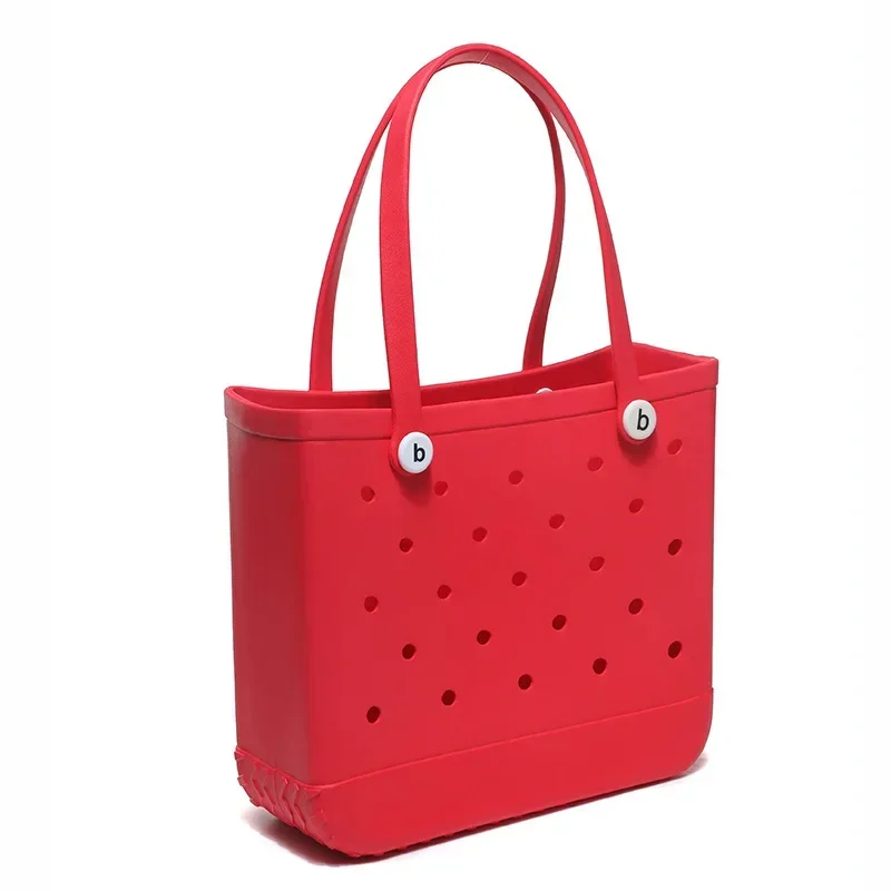 XL Jelly Strandtassen Zomer EVA Waterdicht Extra Grote Picknick Opbergmand Mode Vrouwen Winkelen Handtas Rubberen Strandtas Cadeau - afbeelding 1